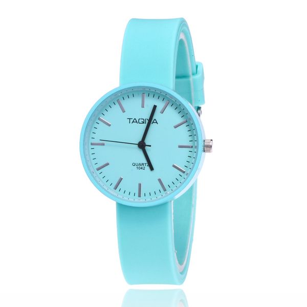 

wristwatches fashion dress watches women's watches silicone quartz watch geneva personality casual relogio w0796, Slivery;brown