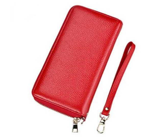 

Новый Натуральная Кожа Женский Кошелек Женский Длинный Клатч Леди Rfid Роскошный М