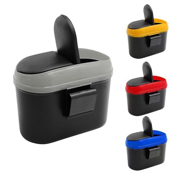 

2017 car mini trash rubbish can garbage dust dustbin box case holder bin hook ing