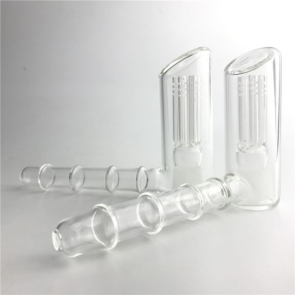 Tubi per bong in vetro per acqua Hammer Hookah Oil Rigs con 6 tubi filtranti in Pyrex trasparente per tubi Mini Bong per fumatori