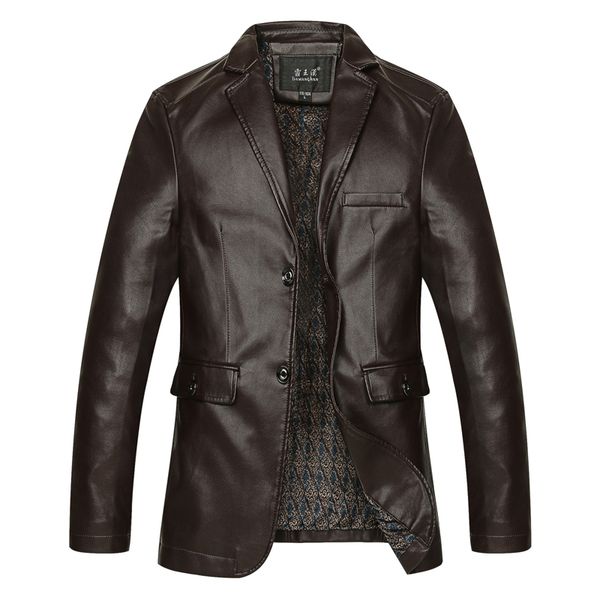 

Mens Jacket Winter Autumn Brand PU Leather Jacket Men Motorcycle Overcoat Jaqueta Large Size
