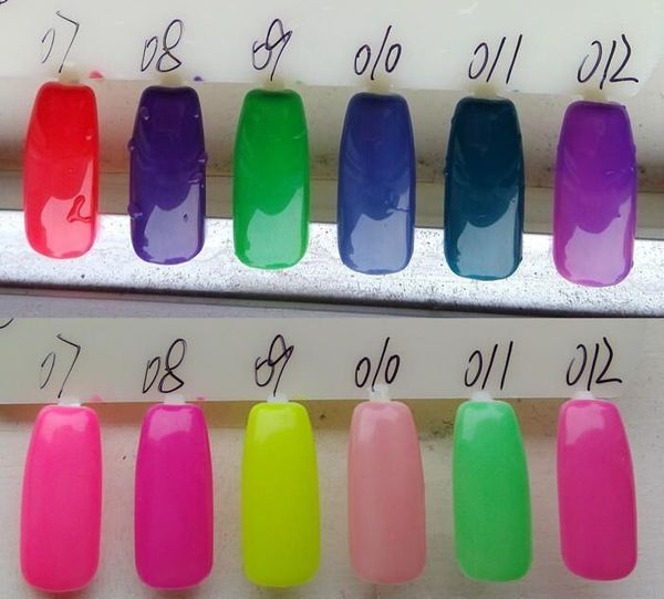 Mei-charme 60 cores cor muda de gel prego 15ml Nail Polish como a temperatura mudou 60 pcs / lot DHL