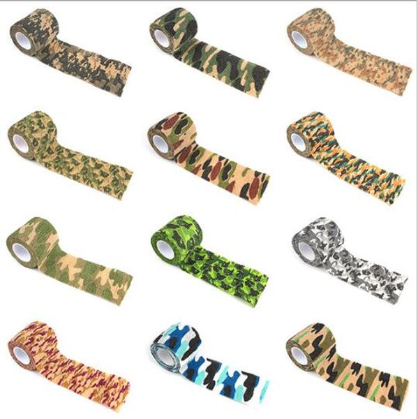 

min 10 pcs per color since telescopic type non-woven fabrics outdoor camouflage adhesive tape hunting hunting camouflage on driving tape