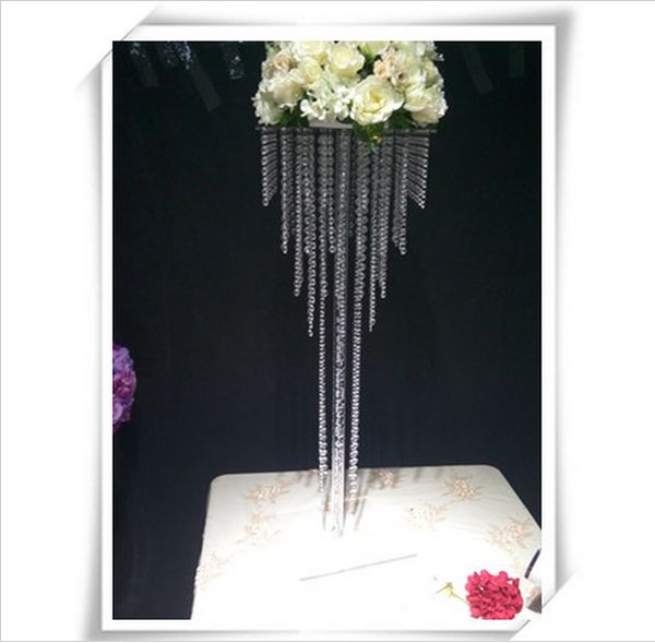 Best Selling Clear Acrylic Crystal Flowers Stand Vase Home Wedding