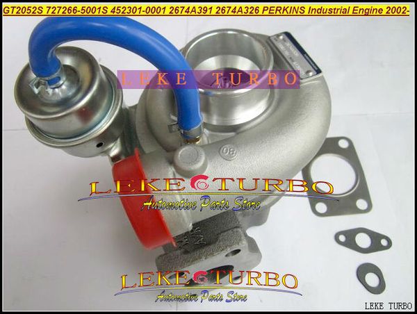 GT2052S 727266-5001S 452301-0001 2674A391 2674A326 727266 452301 Turbocompressor Turbo Para Motor Industrial Perkin T4.40 4.0L 02-