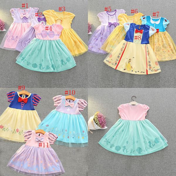 2019 2017 New Summer Mermaid Belle Snow White Princess Dress