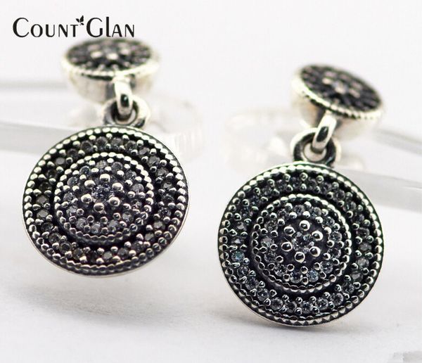 

2016 spring new small cz diamond pave radiant elegance drop long stud earrings solid 925 sterling silver earrings for women, Golden;silver