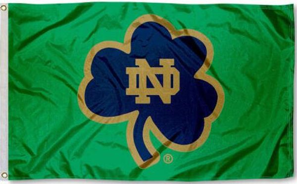 

Notre Dame ND трилистник флаг баннер 150 см*90 см 3*5 футов полиэстер пользовательские банн