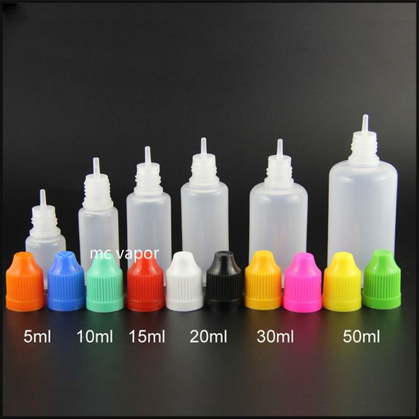 Ldpe E Liquid Vape Juice Bottle With Childproof Cap And Long Thin
