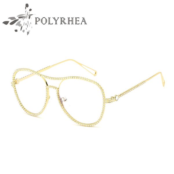 

2021 luxury clear frames for men women brand designer optical lens glasses with cases box, Silver