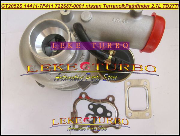 GT2052S 14411-7F411 722687 722687-5001S 722687-0001 Turbolader Für Nissan Terrano II 2001 Pathfinder 2001-05 TD27TI 2,7 L 87KW