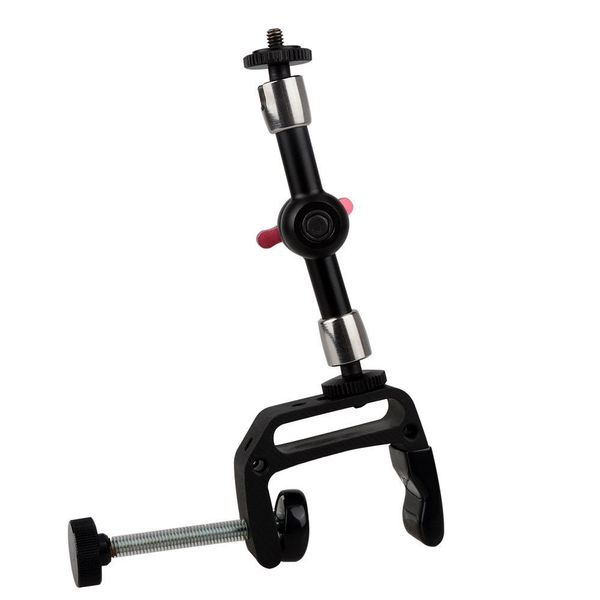 

camvate c-clamp mount 7-inch magic arm for dslr rig lcd monitor led panels light
