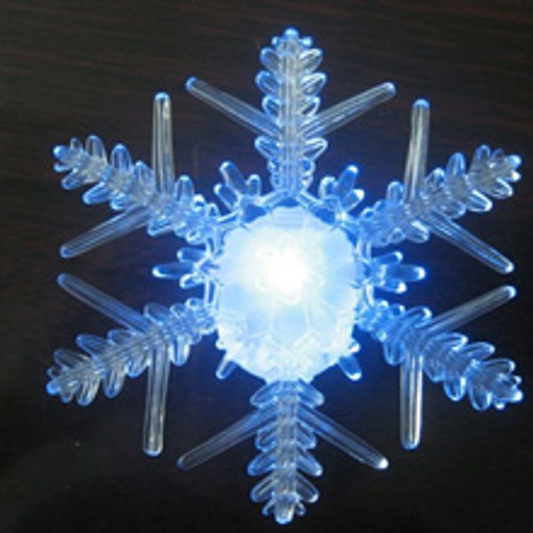 

color changing led acrylic snowflake decoration ornament christmas lighted window sucker