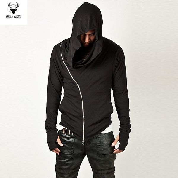 

wholesale-men's assassin sportswear 2021 fashion brand mens zip-up diagonal sweatshirt men hoodie fashion design for creed sportswe dpx, Black