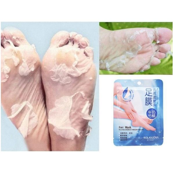 

Rolanjona feet ma k milk and bamboo vinegar feet ma k feet care foot ma k foot kin peeling exfoliating regimen 2pc pair