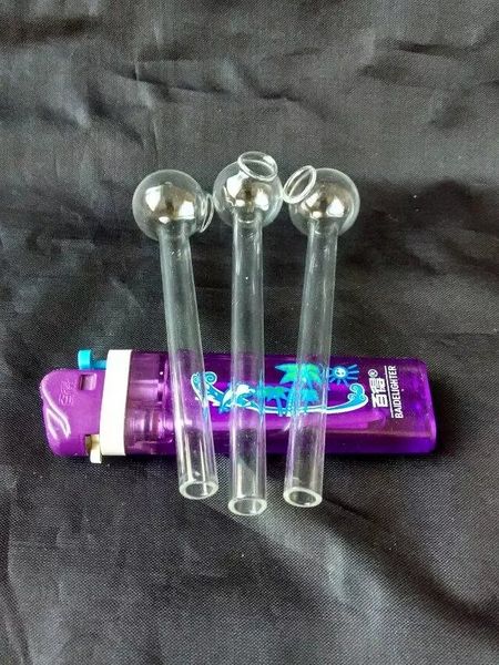 Tubo queimador de óleo super vidro, queimador de óleo transparente, tubo de vidro para unhas de óleo, frete grátis