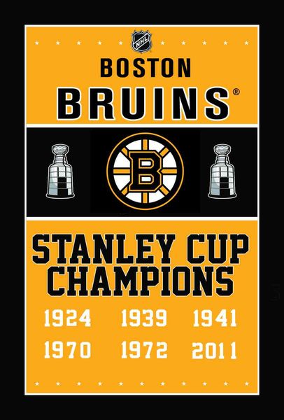 2020 Boston Bruins Flag 3ftx5ft Banner 100d Polyester Flag Metal