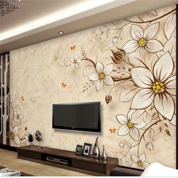 Modern Simple 3d Stereo Tv Background Wall Paper Custom Living Room 5d Film Wall And Wallpaper Seamless Wall Murals Wallpapers For Pc Wallpapers For