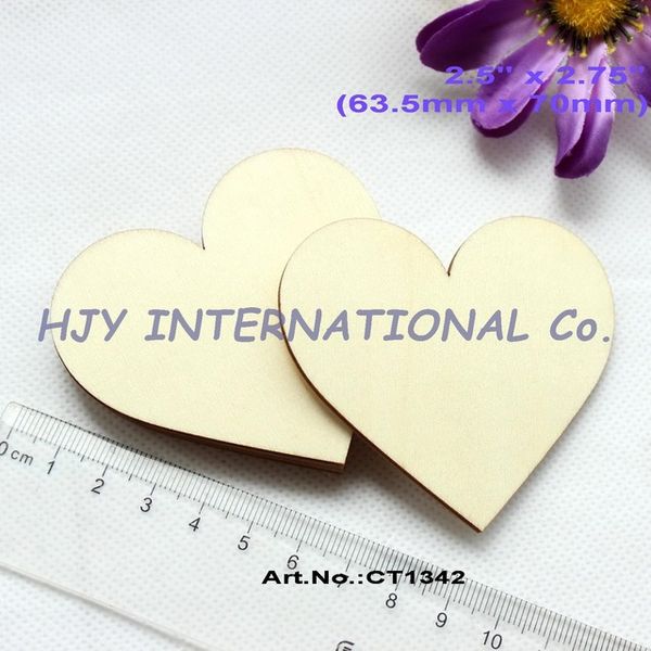 

wholesale- (30pcs/lot) 63.5mm x 70mm blank unfinished wooden heart wedding tags supplies wishing favor hand stamped 2.75"-ct1342