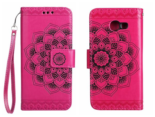 

для samsung galaxy j7 2017 2016 case откидная крышка кожаный роскошный классический цветок для samsung galaxy j7 j710 sm-j730f j730fm case