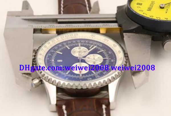 

luxury watch stainless steel belt & platinum skeleton men's wristwatch quartz chronograph male watch y24310 blue face new stylish watch, Slivery;brown