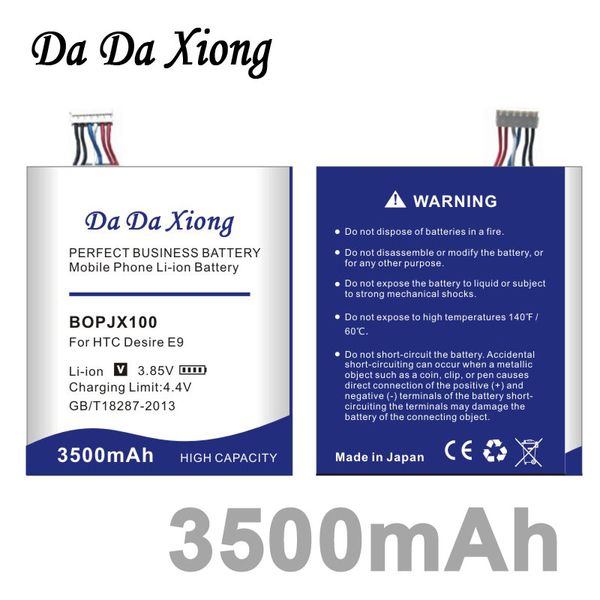 

Da Da Xiong 3500mAh BOPJX100 Li-ion Phone Battery for HTC One E9 Battery E9w E9+ Plus E9PW Powerful Business Batterie