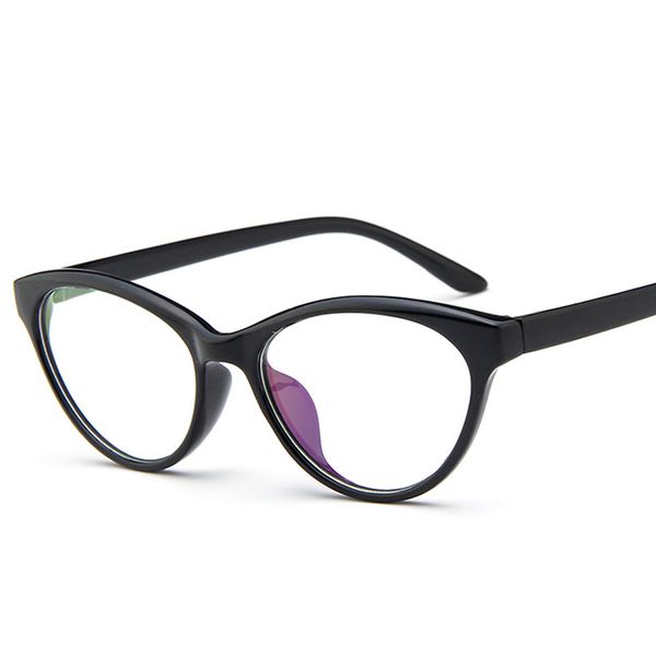 

wholesale- glasses women optical with clear lens cat eye and acetate hinge kly2362, Silver