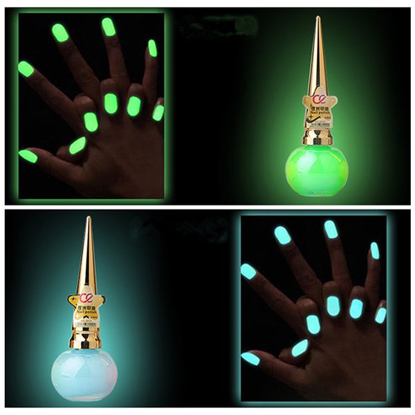 

wholesale- cute candy colors luminous nail polish 8ml luminous non-toxic matte nail polish fluorescent nail paint polishes dyy1581