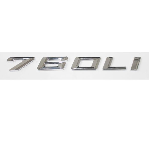 CHROME BMW 760Li REAR TRUNK LETTERS BADGE EMBLEM FOR BMW 7-SERIES 760Li