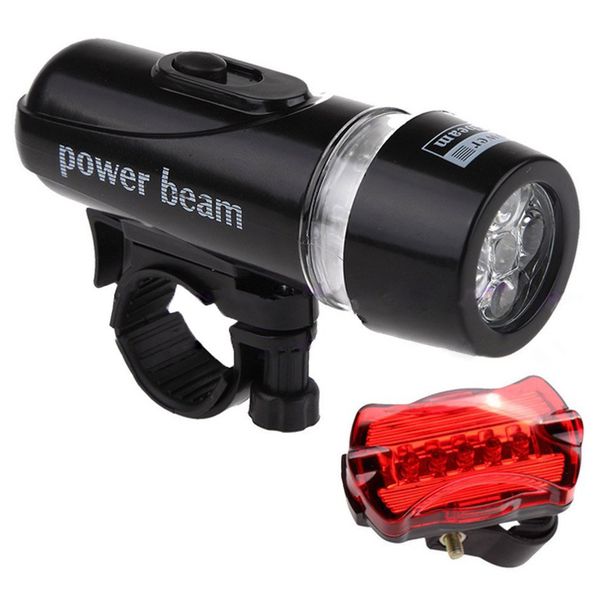 

wholesale- good deal radfahren fahrrad lampe set 5 led fahrrad frontlicht & 5 led rad ruecklicht stirnlampe taschelampe