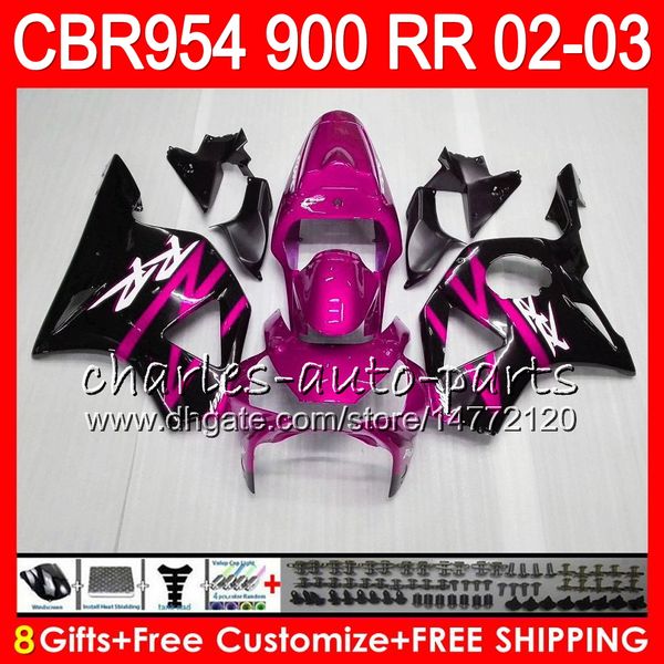 

Body for honda cbr 954rr cbr900rr ro e pink cbr954rr 2002 2003 66no48 cbr 900rr cbr954 rr cbr900 rr cbr 954 rr 02 03 fairing kit 8gift