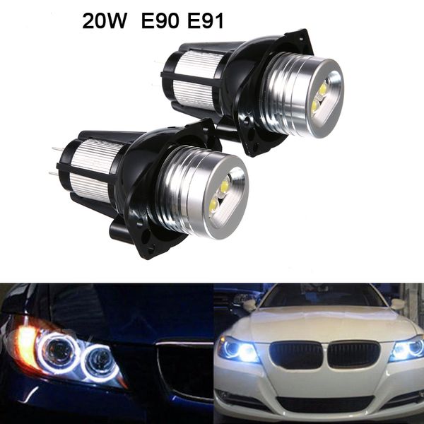 

1200lm 20 Вт Фара Ангел глаз кольцо маркер гало свет Led для BMW E90 E91 преобразование CLT_60B