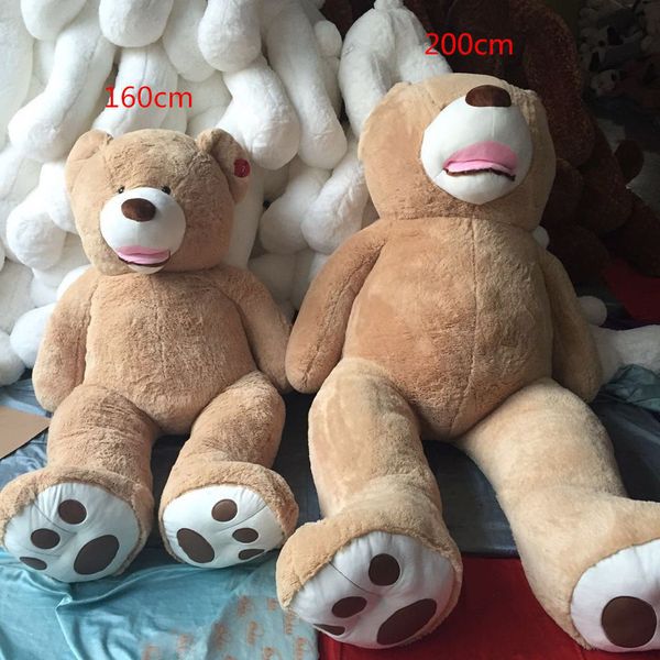 with Zipper Plush Toy Shell 63/'/' Super Huge Teddy bear only Cover no stuffed