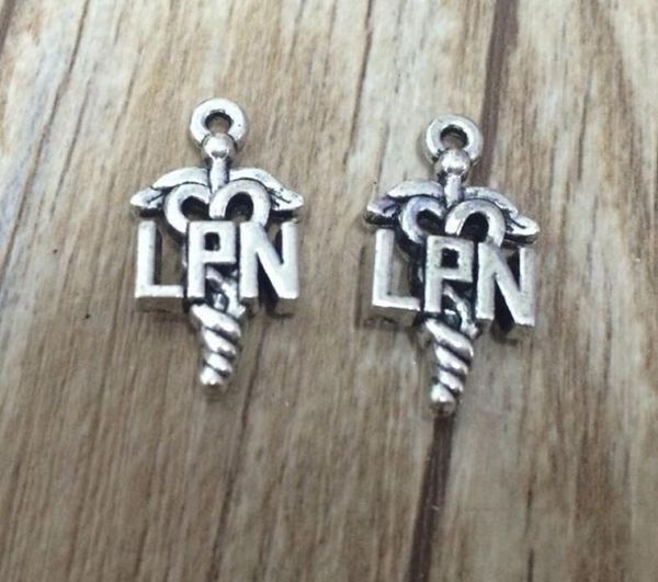 

100pcs 12.8x23.7mm antique silver lpn beaded alloy charm metal hole beads dangle fit european bracelets 2017 charms style, Bronze;silver
