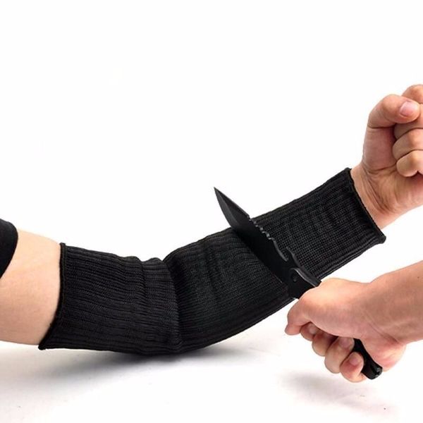 

wholesale- 2pcs sport safety sleeve kevlar sleeve arm protection wrist sleeve armband anti abrasion anti-cut burn arm resistant oversleeve