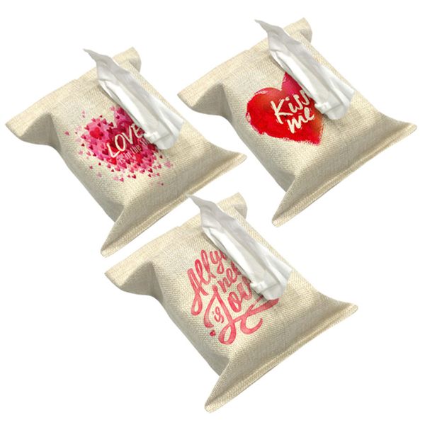 

wholesale- love and heart decorate tissue boxes fabric linen cover car home office bathroom