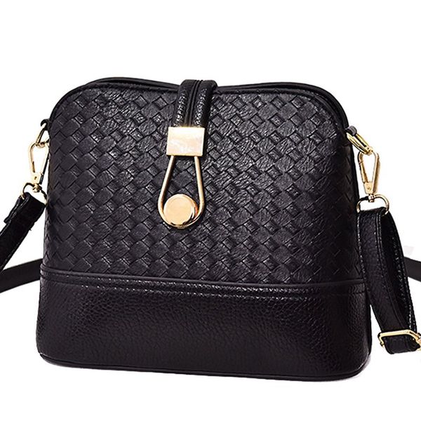 

wholesale-bolsos carteras mujer marca women shanel bags weave shell women shoulder bags fashion leather crossbady messenger bag mu-1918