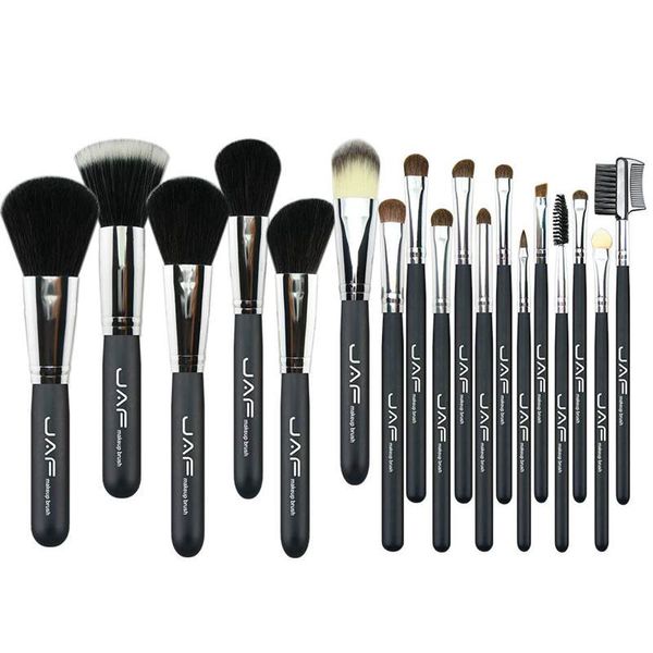

jaf 20 pcs/set brushes for makeup horse hair makeup brush set professional cosmetic make up brush tools kits j20py-b