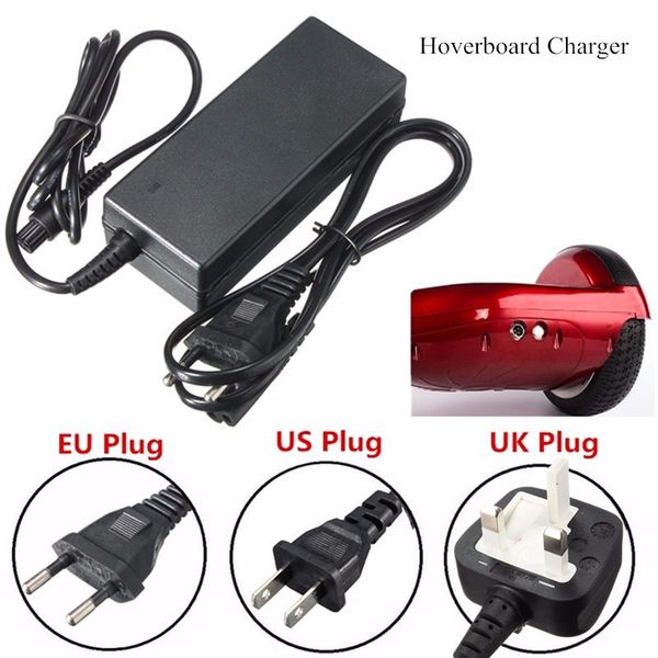 

Univer al hoverboard charger blance cooter battery charger for mart balance wheel u uk au eu plug 100 240v 2a fa t hip dhl free