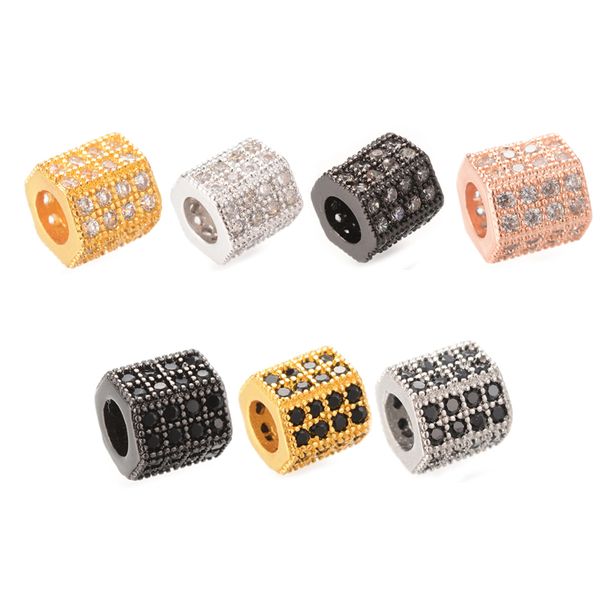 

Новые шестигранной Micro Pave шариков прокладки Свинец Кадмий Free 7 Цвет ICYS012 Размер 7,3 *