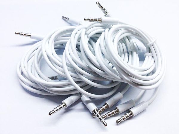 

1 м 3,5 мм между мужчинами стерео аудио разъем AUX вспомогательный кабель для iphone 6 5 5s для iPad MUSIC PLAYER CAR Белый