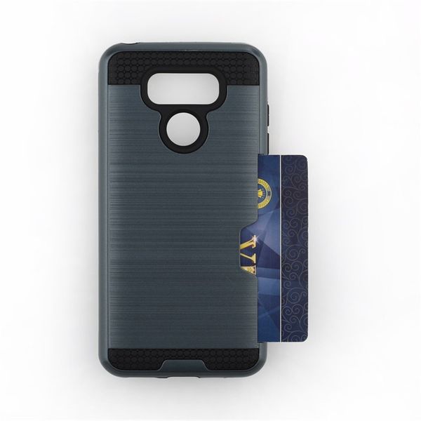 

Для LG G6 Case слоты для карт памяти wallet case TPU + PC Hybrid CARD Holder сотовый телефон Case для LG g5