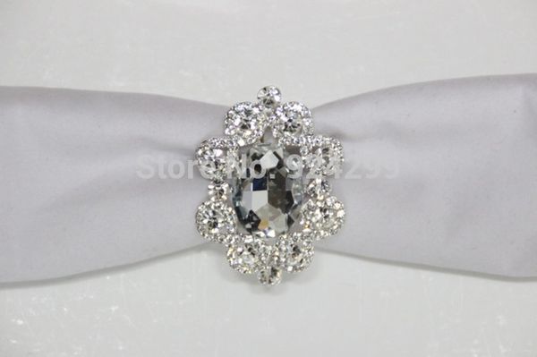 

wholesale- wholesale 20pcs/lot rhinestone napkin ring serviette holder wedding decoration party favor lsnr009