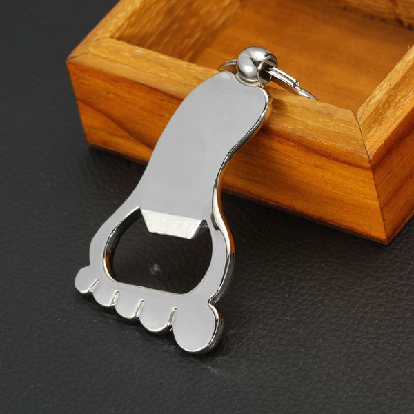 

wedding gift baby shower favor supplies foot bottle opener alloy keychain beer bottle openers, Black