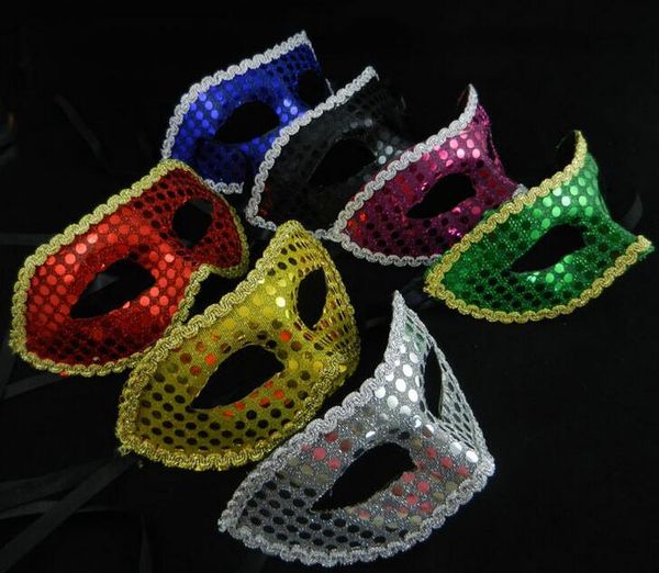 Weihnachten Pailletten Spitze Party Masken Maskerade Maske venezianische Maske Frauen und Mann Mode Maske 20 teile/los G387