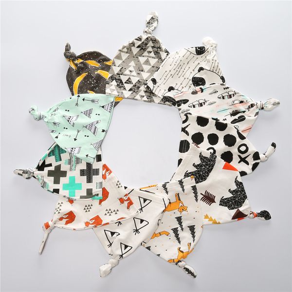 

new cotton cartoon fox panda bear hats caps for baby winter autumn hats cute tie angle baby caps ic681, Yellow