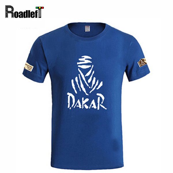 

wholesale- the paris dakar motorcycle rally commemorative t-shirt men brand casual cotton t shirts men's summer short sleeve printed te, White;black