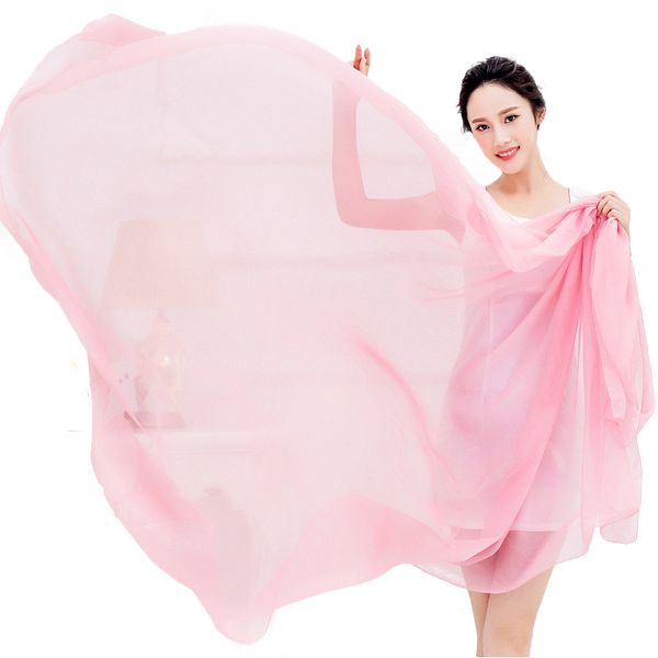 

wholesale-oversize solid women summer scarf spring echarpe long voile shawls chiffon beach cover-ups head wraps uv-proof, Blue;gray
