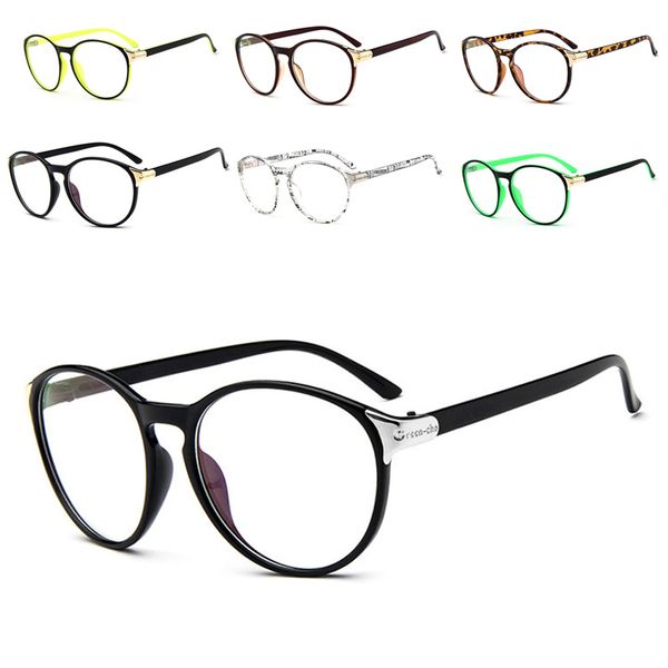 

wholesale- stylish glasses cute style vintage women clear lens round frame retro eyeglasses oculos femininos gafas-448e, Silver