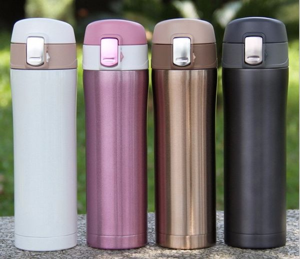 

logo customized stainless steel vacuum flasks bottle thermoses 420ml insulated thermos cup travel drinking water bottle